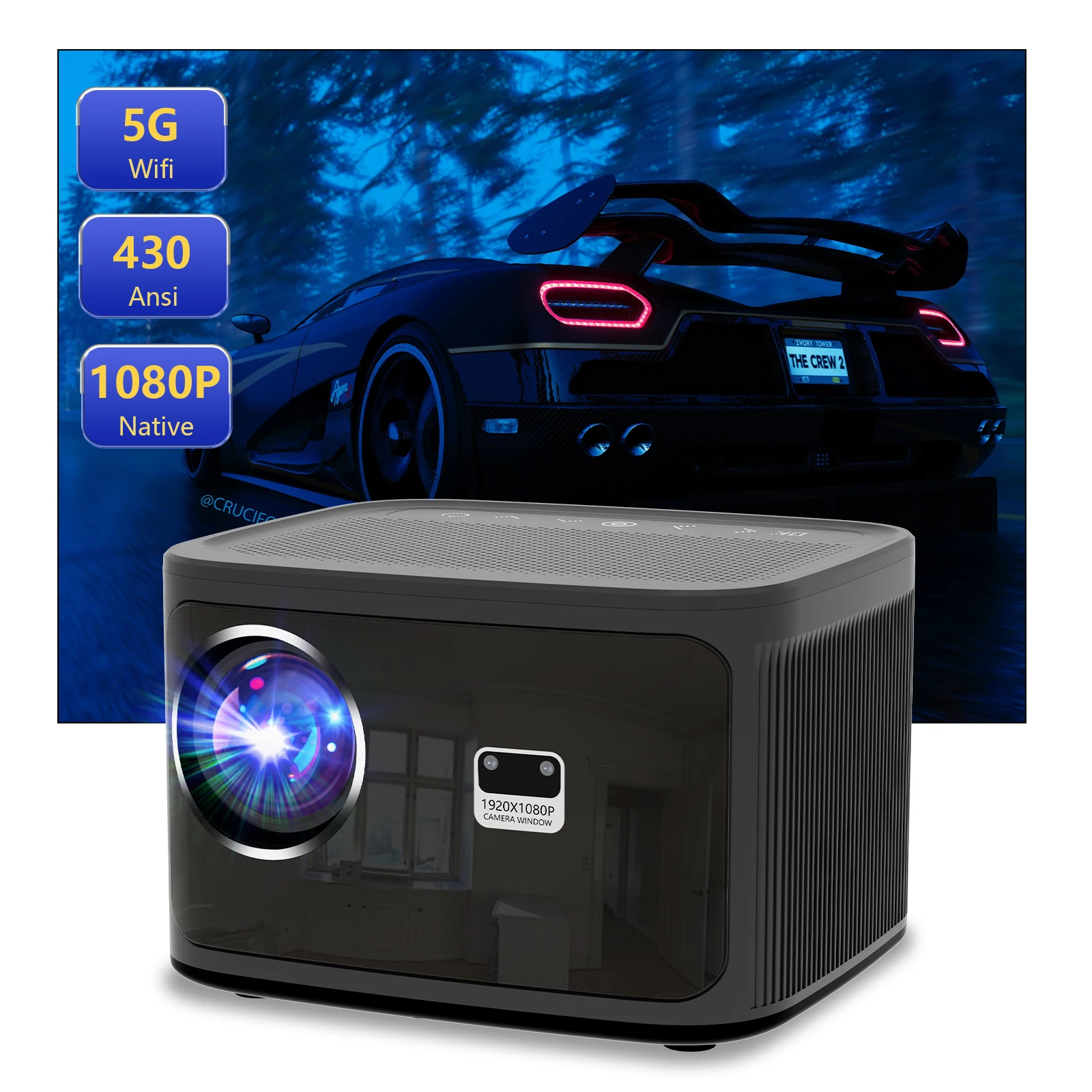 

Topfoison M8 4k laser projector ultra short throw indoor interactive projectors with cameras bluetooth 1080p fhd beamer for home