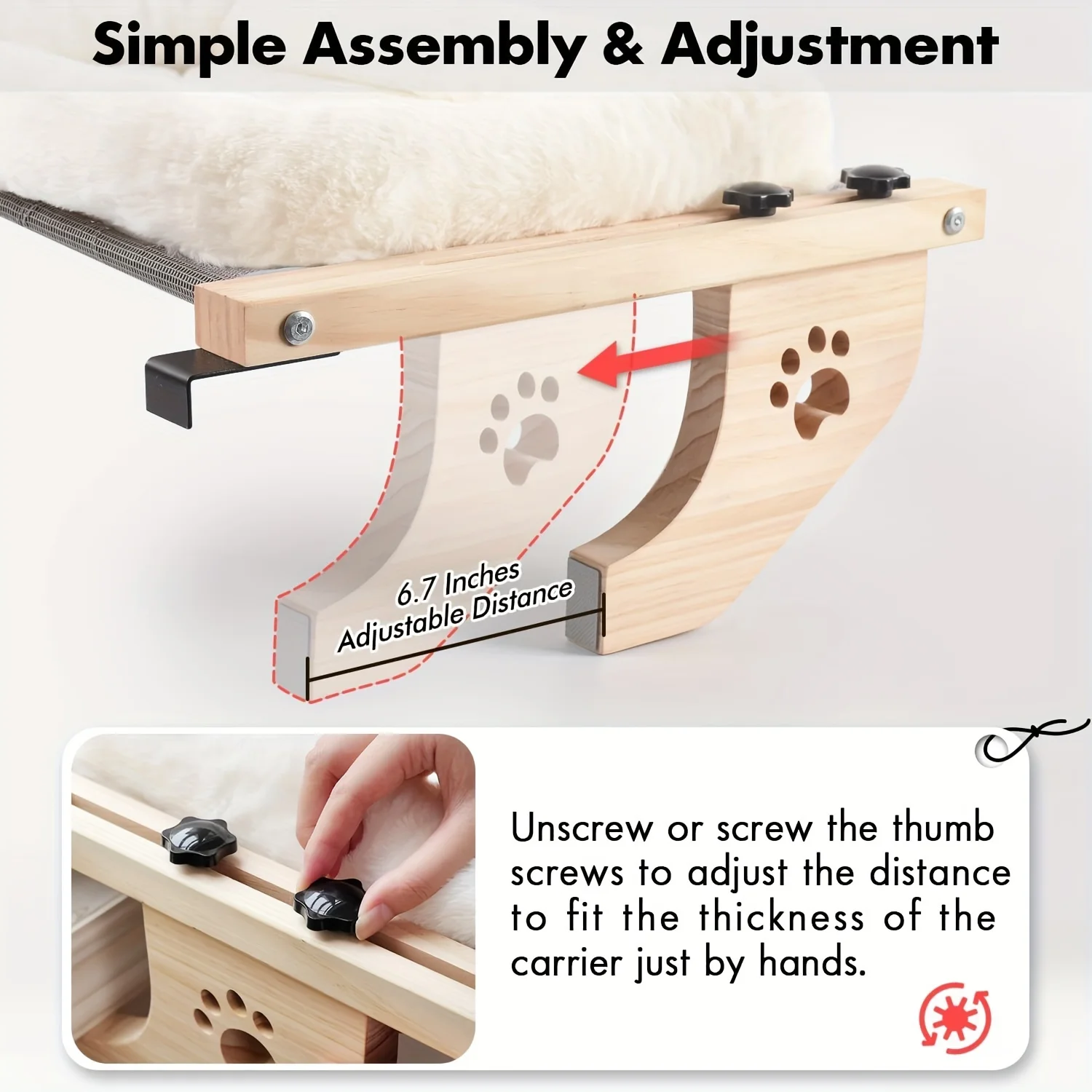 Adjustable Cat Window Perch Hammock 6