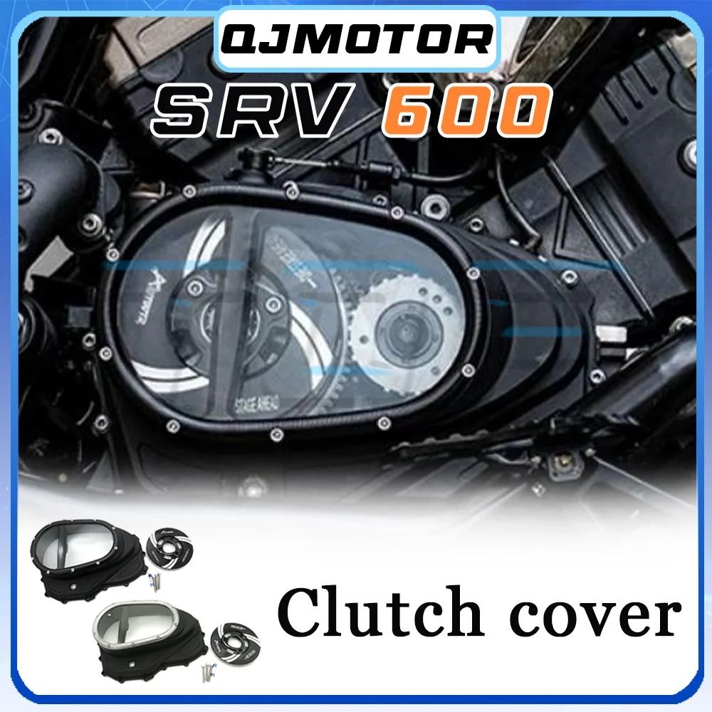 Engine side cover QJMOTOR SRV 600 transparent clutch cover SRV 600 600srv