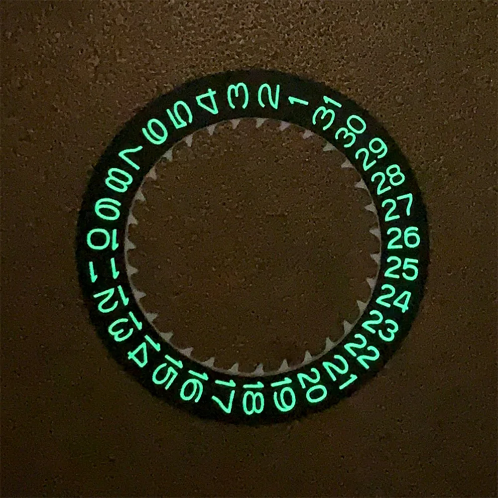 Green Luminous Date Disc for NH35 Movement Modified Part Watch Calendar Disk Watches Accessories