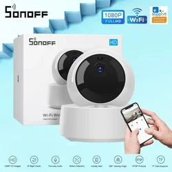 SONOFF GK-200MP2-B Mini kamera IP WiFi 1080P HD wewnętrzna bezprzewodowa kamera bezpieczeństwa Monitor noktowizyjny kamery monitorujące CCTV