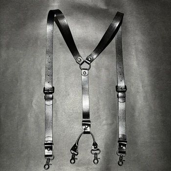 حمالات جلدية قابلة للتعديل للرجال والنساء ، خطاف ، أقواس سراويل ، ملحقات تسخير ، 2.3x120cm