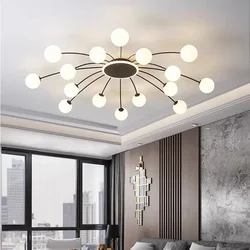 Vintage Ceiling Light Ball Glass Lamp for The Living Room Dining Bedroom Home Hallway Light Kitchen Gold G9 Ceiling Light