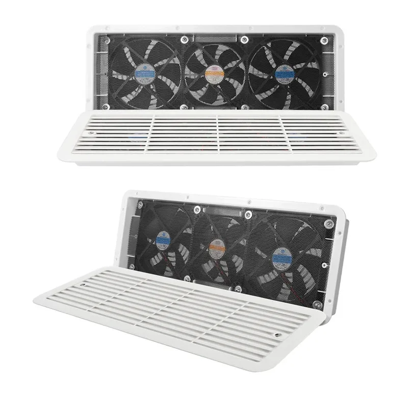 

Rv Fridge Fan Rv Refrigerator Ventilation Fan Anti Aging Efficient Heat Dissipation Three Fans 12V for Motorhome Yacht
