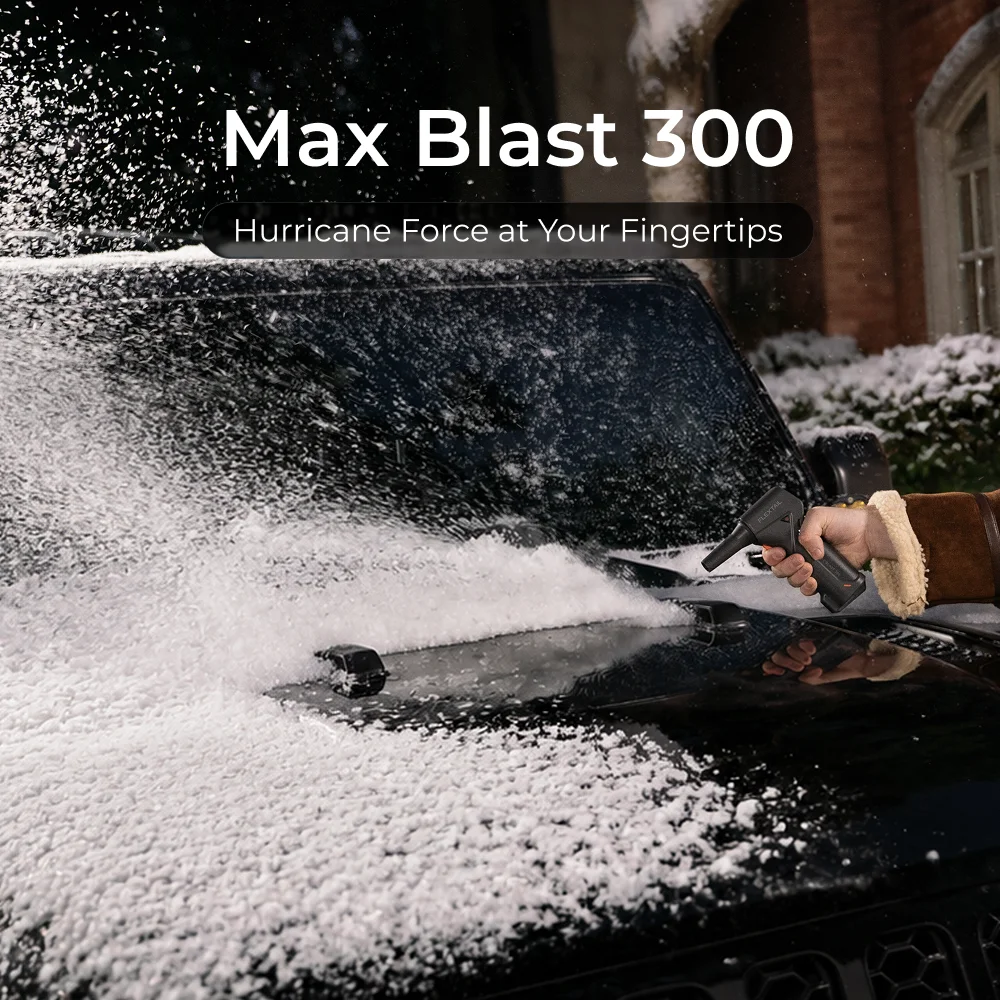 FLEXTAIL Max Blast 300 電動エアダスター エアブロワー-150000RPM 超強力、充電式3段階ブラシレスモーター 車/パソコン/家庭用