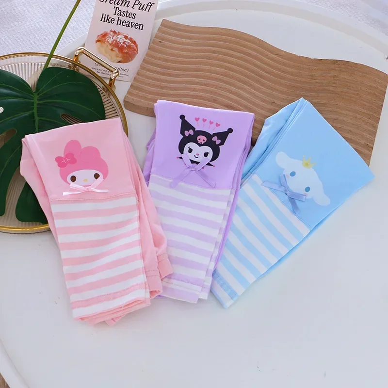 

Sweet Cinnamoroll Anime Kawaii MINISO Kuromi Children Pants Spring Autumn My Melody Cartoon Cute Wear Trousers Gifts for Kids