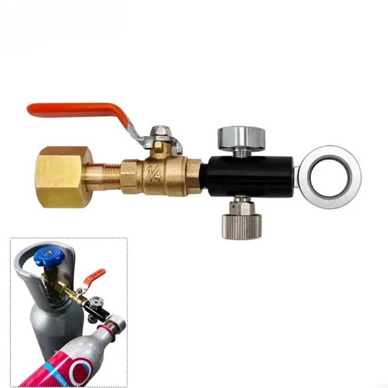 2025 Новый CO2 Инфляционный разъем Adapter Adapter Adapter Adapter Metal Texture Texture