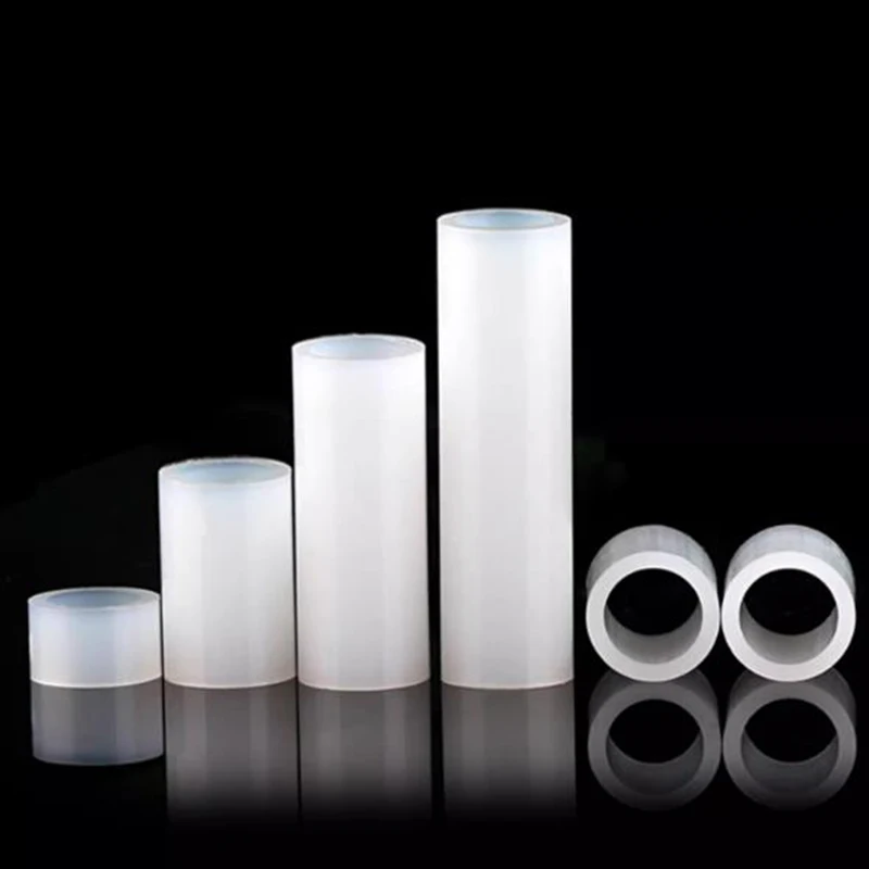 Coluna reta de plástico nylon, isolamento, resistente ao desgaste, manga do eixo, bucha alta parafuso, gaxeta grossa Pad, coluna M3.2, 100 pcs, 200pcs