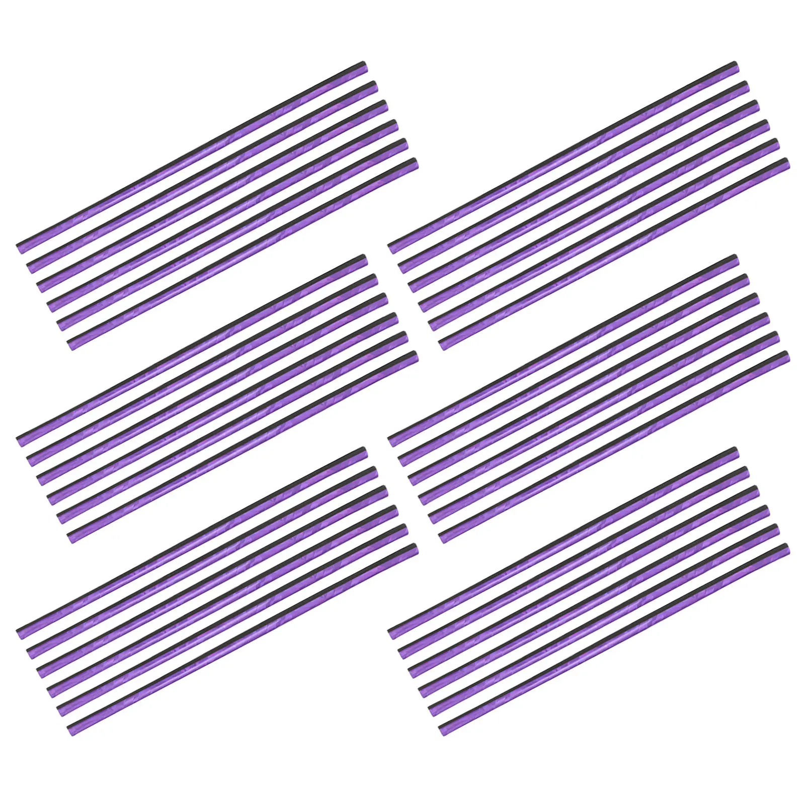 

60 шт. универсальных гибких декоративных накладок из ПВХ для вентиляционных отверстий автомобиля, фиолетовые, с креплением на клипсах, для приборной панели