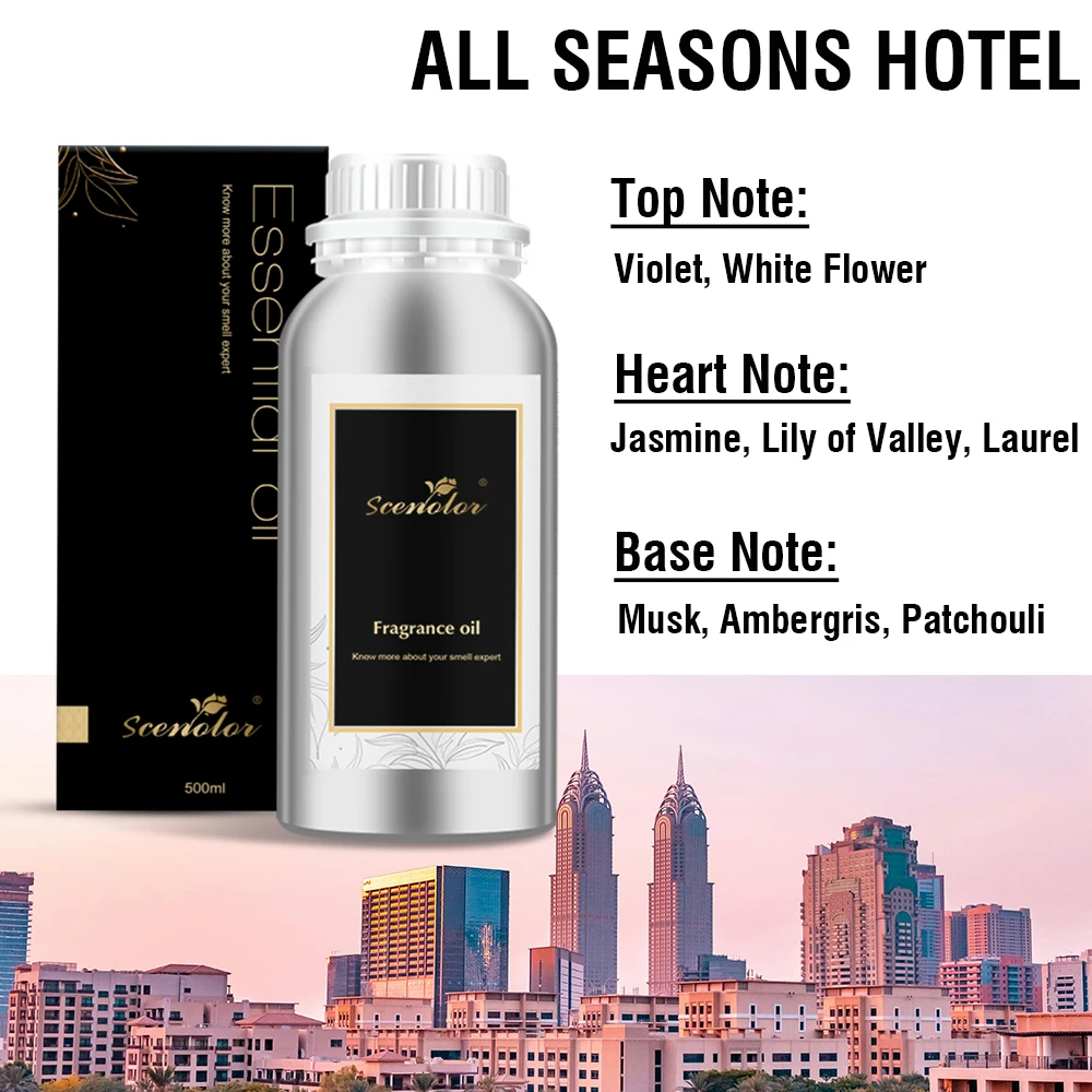 500ML All Season Hotel Natural Extracted Plant Essential Oil Elegant Fragrance Oil Home Air Freshener Aroma Oil For Home Office