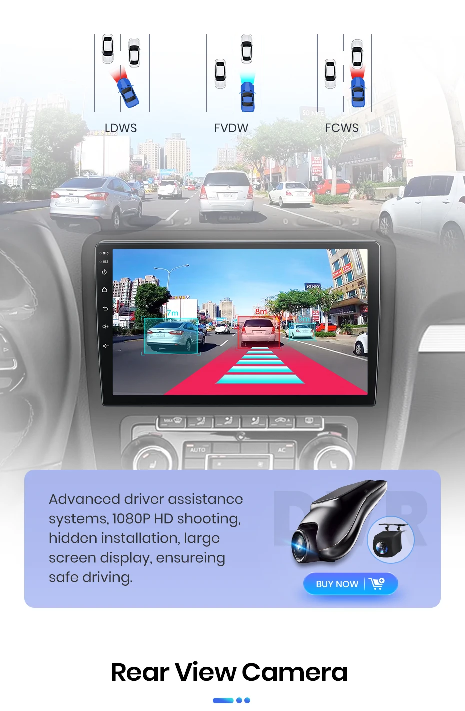 Junsun Autoradio für Volkswagen Scirocco 2008-2013 mit CarPlay, Android Auto, FM, RDS, DSP, BT, GPS-Navigation, Lenkradfernbedienung, HD IPS Touchscreen, Plug & Play Multimedia-Player, Freisprechfunktion, Original-Autostil-Haupteinheit – Detail 13