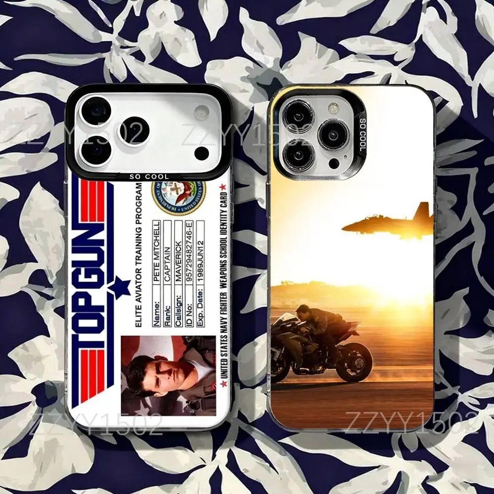 

T-Top GunS M-MaverickS Phone Case For iPhone 17,16,15,14,13,12,X,8,Pro,Max,Plus,SE4,Air,Mini HD Black IMD Matte