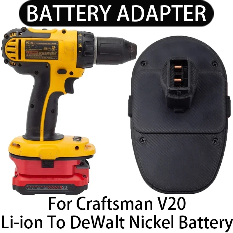 

Adapter For Craftsman V20 Lithium Battery Converts To DeWalt Nickel 18V Li-ion Battery Wireless Modified Power Tool Accessories