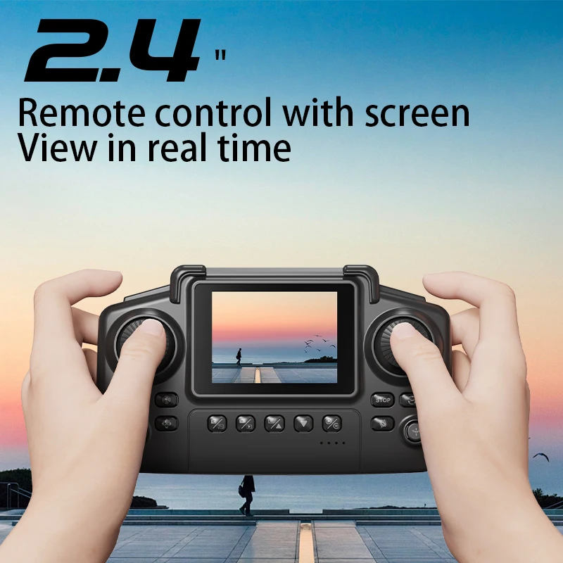 E99Air ドローン クアッドコプター 2.4 インチ画面リモコン HD 4K 写真撮影リモコン UAV 高度固定ヘリコプターおもちゃ