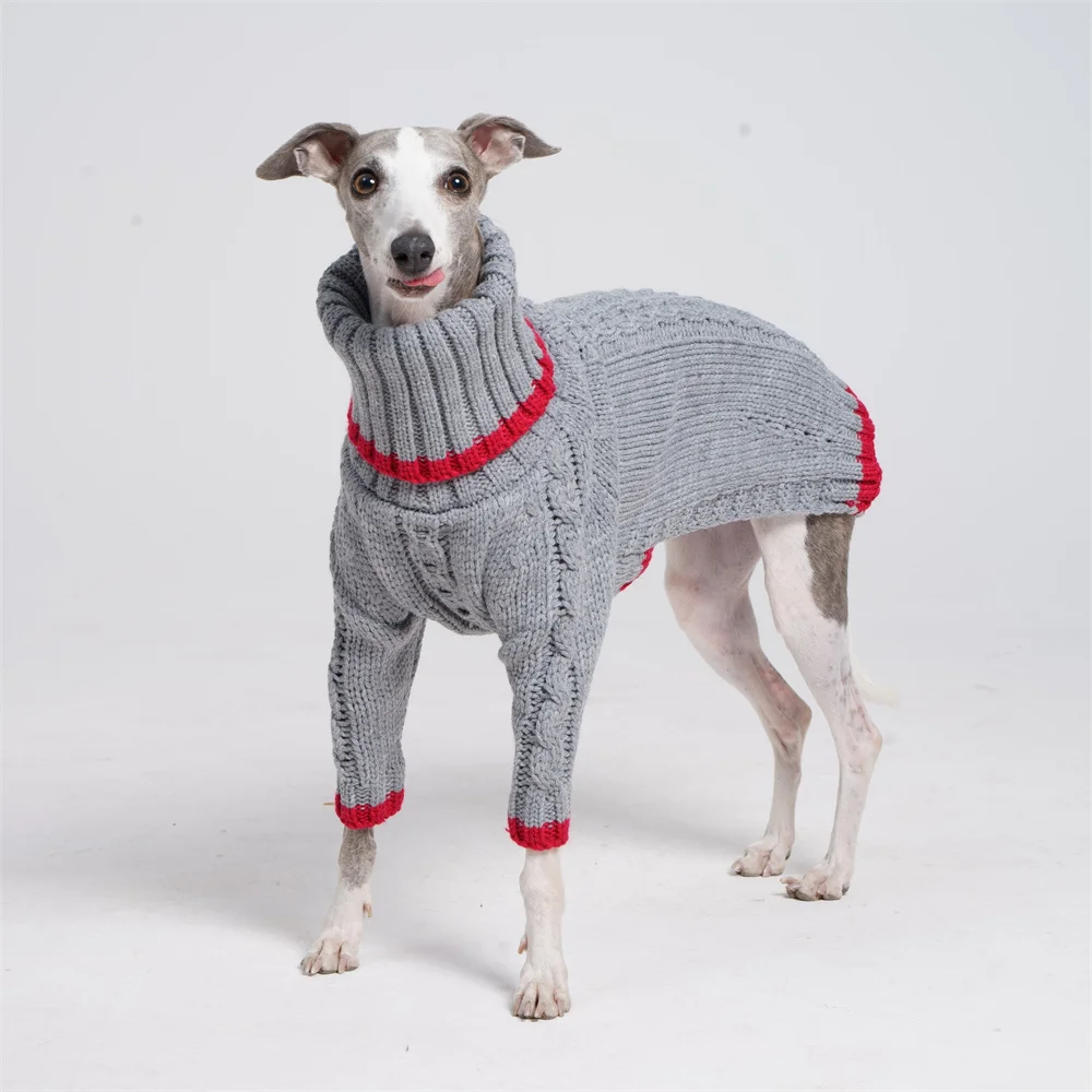 Italian little Hounds Whippet turtleneck warm sweater Autumn and winter small and medium-sized dog sweater thickened