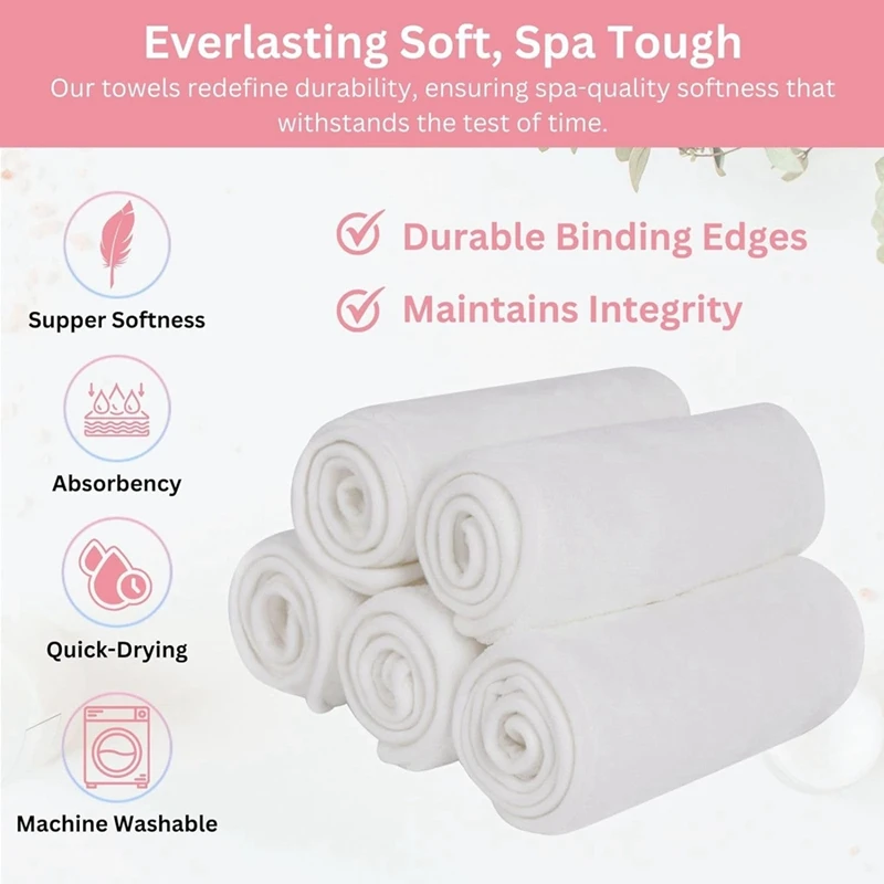 Facial Towels For Estheticians ,Towels For Facial, Massage Towels Spa,Facial Towels For Face, Esthetician 5 Pack