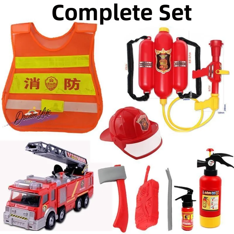 

Комплект одежды для ролевых игр пожарного на День защиты детей, игровой набор Сэм, костюм полицейского для детского сада, хлопковый материал