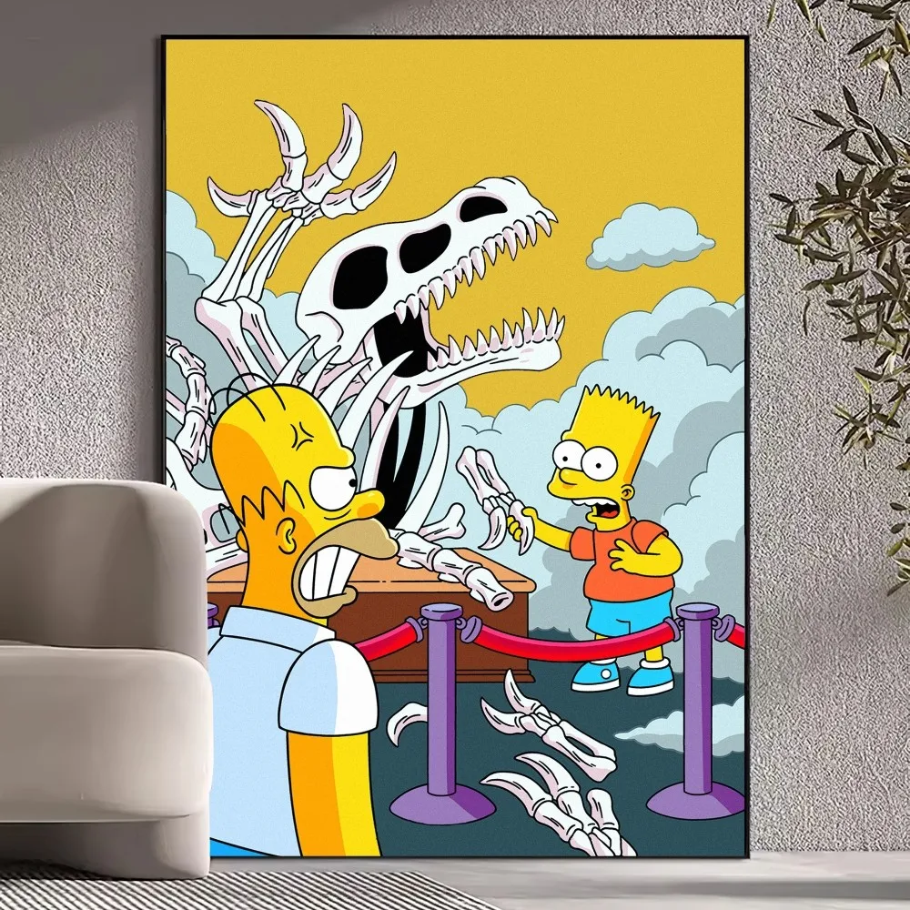 MINISO Disney The Simpsons Poster Prints Wall Pictures Living Room Home Decoration