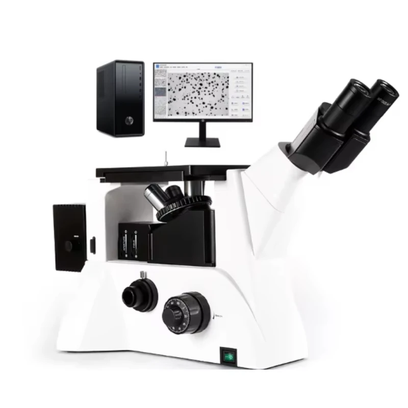 High definition metallographic microscope with genuine image analysis software with host and camera