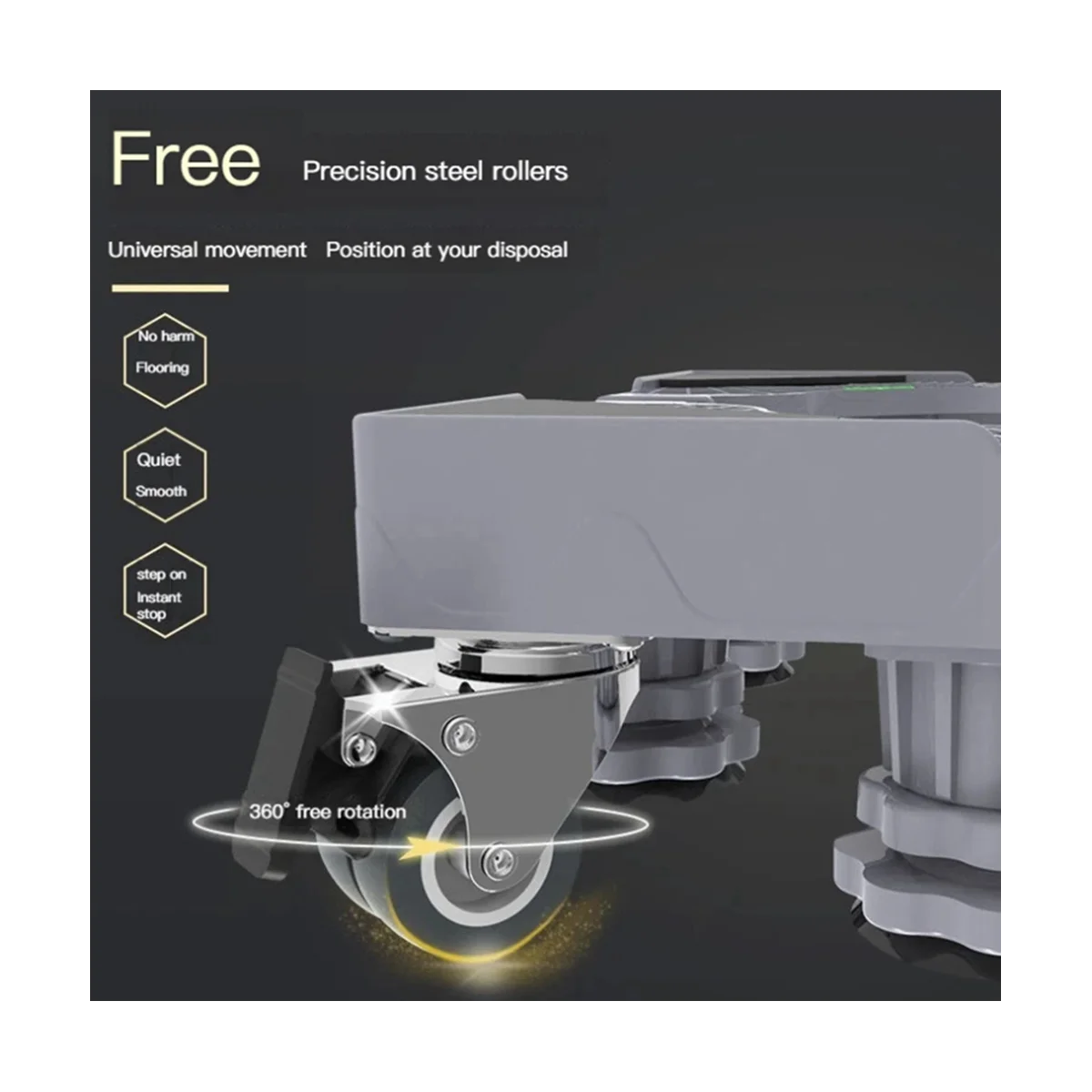 قاعدة الغسالة، حامل الغسالة، قاعدة غسيل مضادة للاهتزاز قابلة للتعديل، 4 عجلات