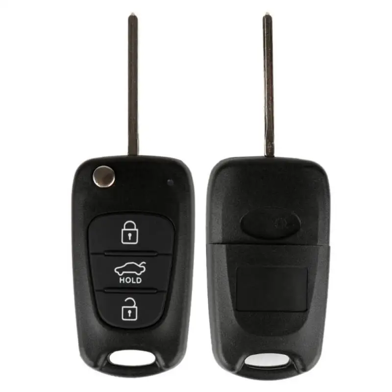 Replacement Remote Car Key Shell 3 BT Flip Folding Key Case For Kia K2 K5 Rio 3 Picanto Ceed Cerato Sportage For Hyundai