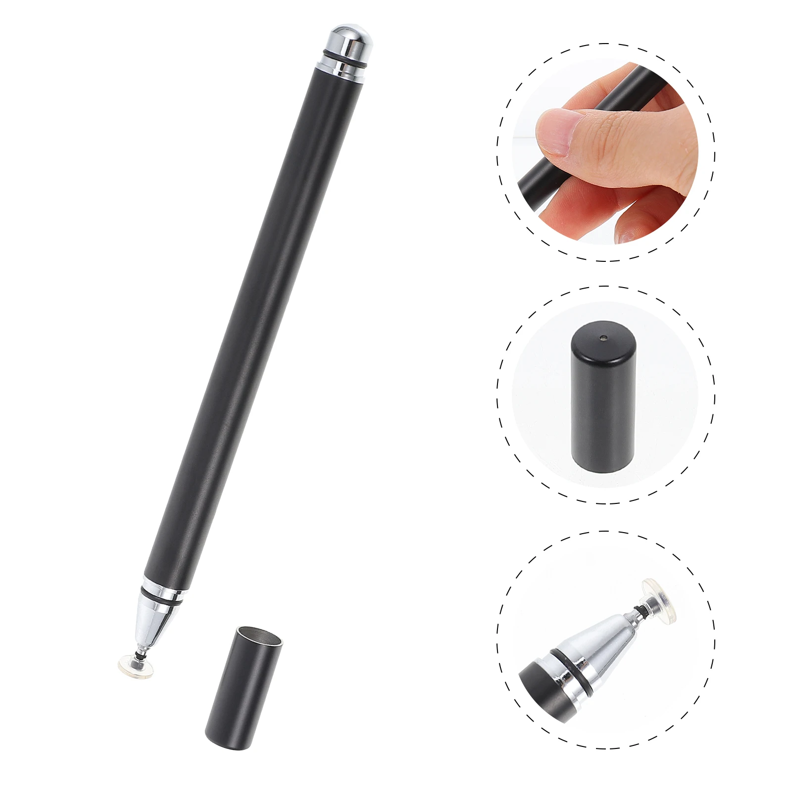 

2pcs Capacitive Pen Stylus Pen for Tablets Phones High Sensitivity Aluminum Alloy Long Lasting Quiet Writing Tool for Screen