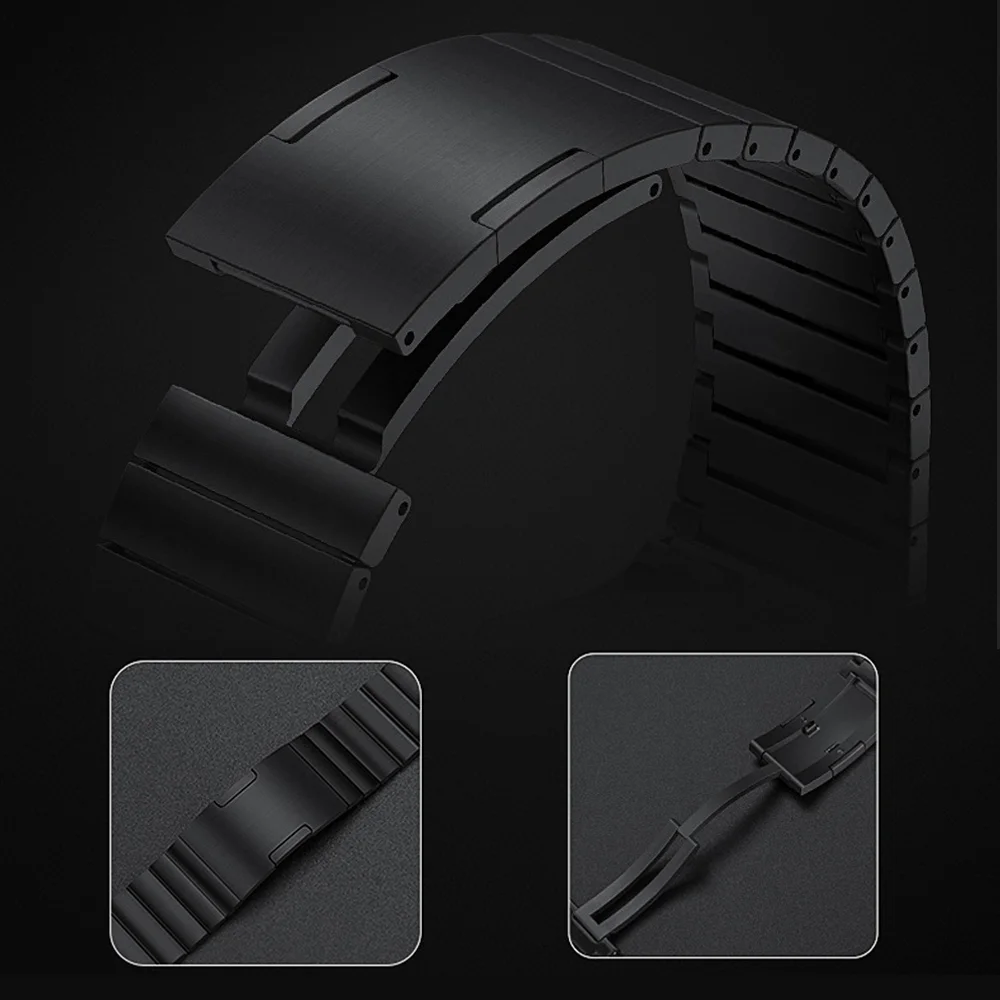 Titanium Link Bracelet For Apple Watch Ultra 49mm 45mm 42MM 44mm Men Strap For iWatch Series 8 7 6 5 4 Luxury Wristband Correa