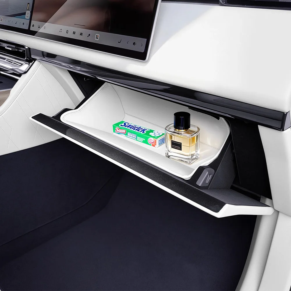 

Карман для хранения перчаточного ящика для ZEEKR 9X 2025 2026, аксессуары для модификации автомобиля, оригинальный цвет, кожаный коврик, устойчивый к царапинам