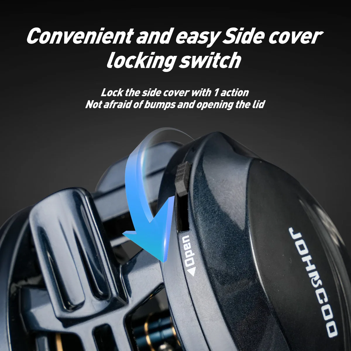 JOHNCOO ARES Carrete Baitcast agua salada marco aluminio perfil bajo - imagen 4