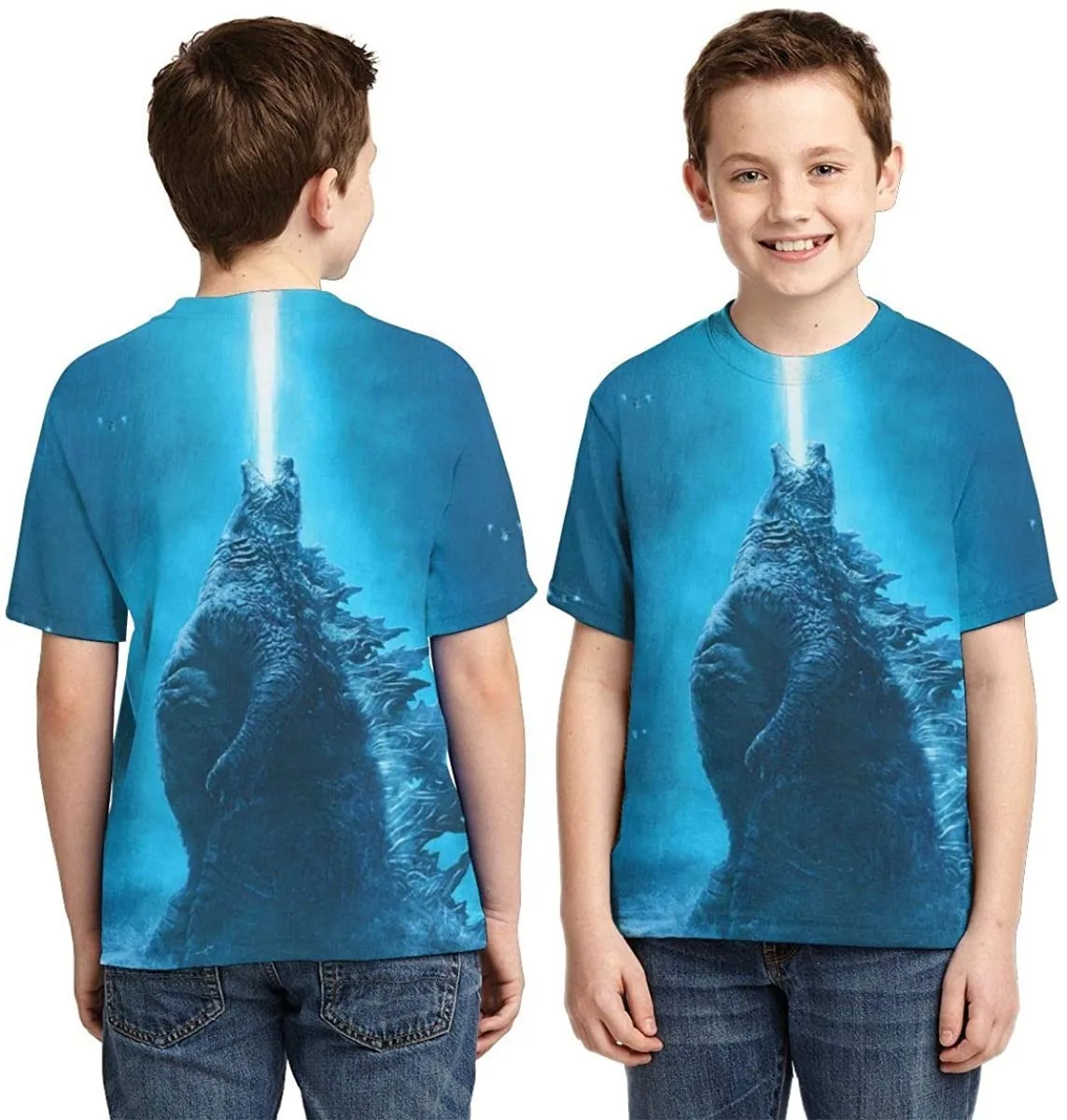 3D impresso dinossauro monstro camisa para adultos homens, Kong Cosplay, manga curta, festa ao ar livre t-shirt, filme traje tops, meninos e meninas, novo