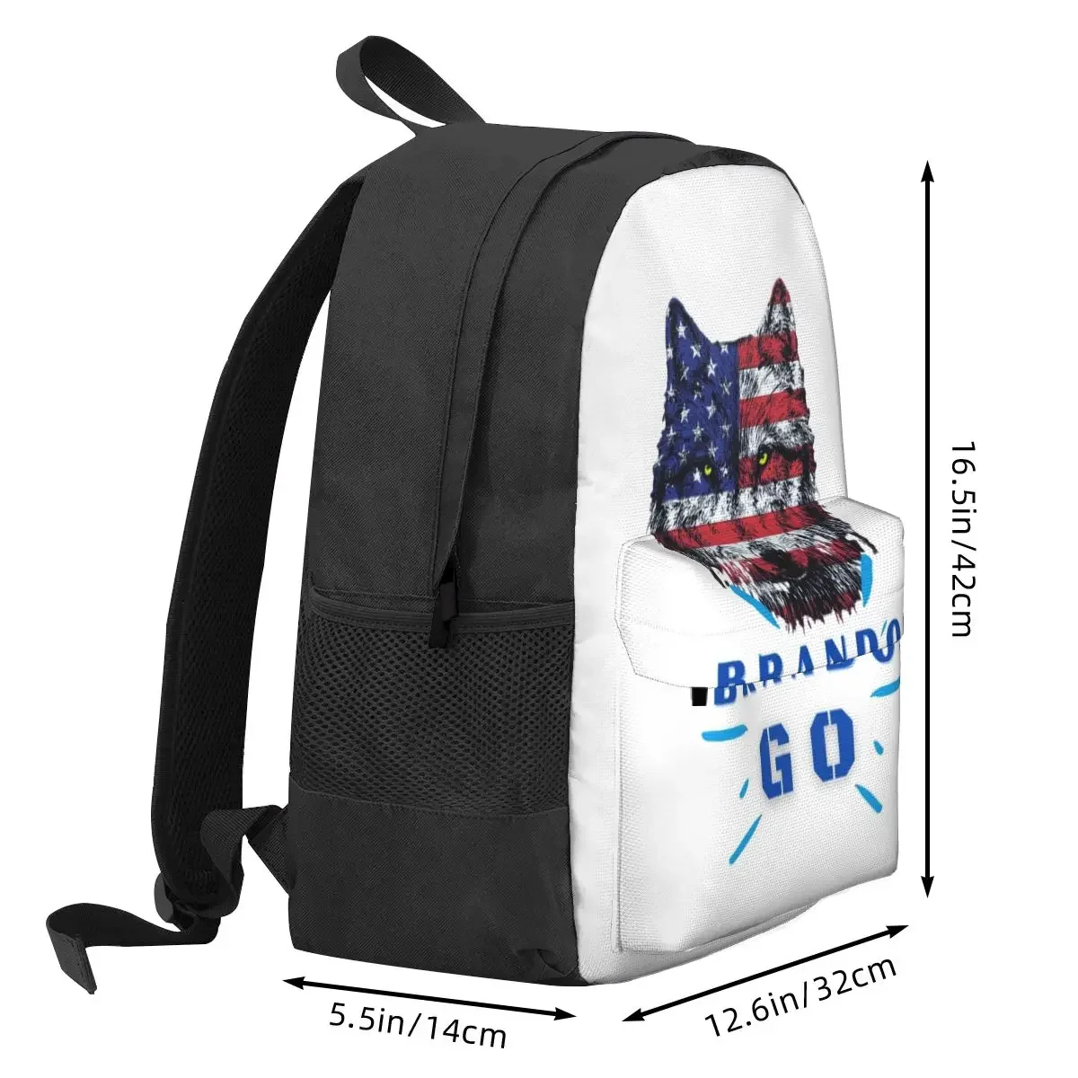 Lets Go Die akised Patriot Backpacks ، حقيبة كتب للأولاد والبنات ، حقائب مدرسية للأطفال ، حقيبة ظهر للكمبيوتر المحمول ، حقيبة كتف ، سترة