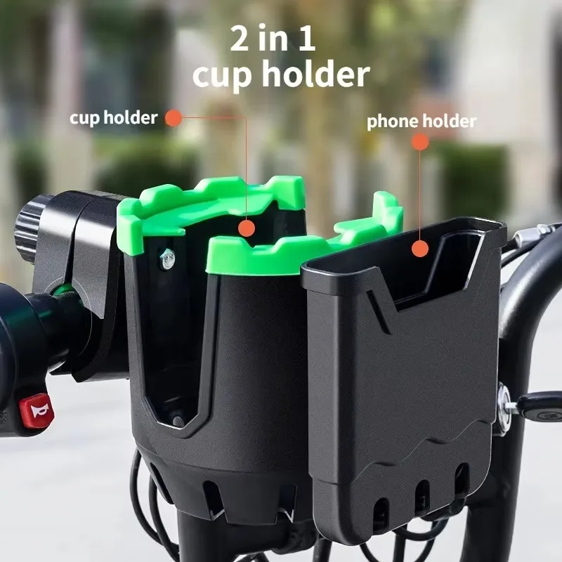 Two-in-one Multifunctional  Universal Bike Bracket Electric Car Motorcycle Portable Phone Holder Water Bottle Milk Tea Cup Stand