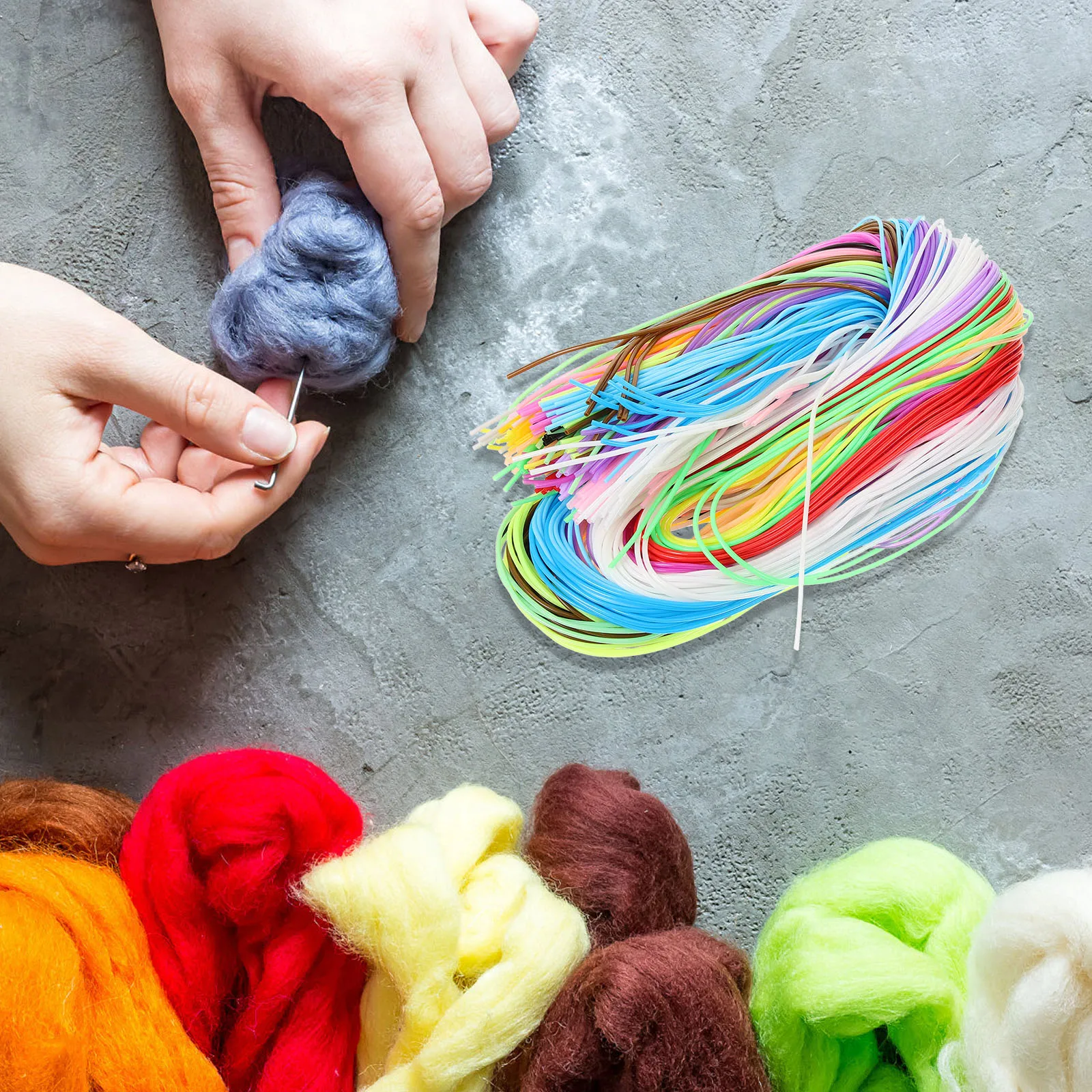 

200 шт., плетеная веревка из ПВХ, 100 см, разноцветный ремешок, шнур для отделки, прочная веревка для браслетов «сделай сам», брелки, подарки, шнур из ПВХ