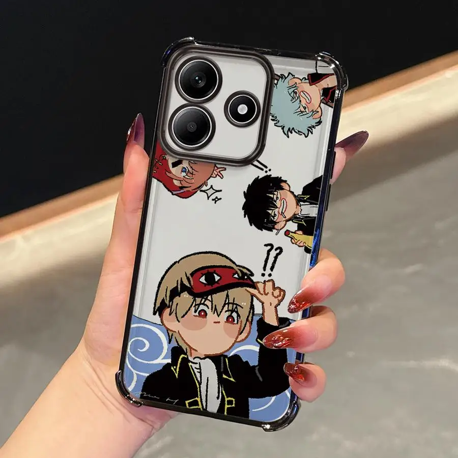 أنيمي جين تاما غطاء ناعم جراب هاتف ل Xiaomi Redmi A5 K80 5G K80 Pro A3 A3X 13C 14C