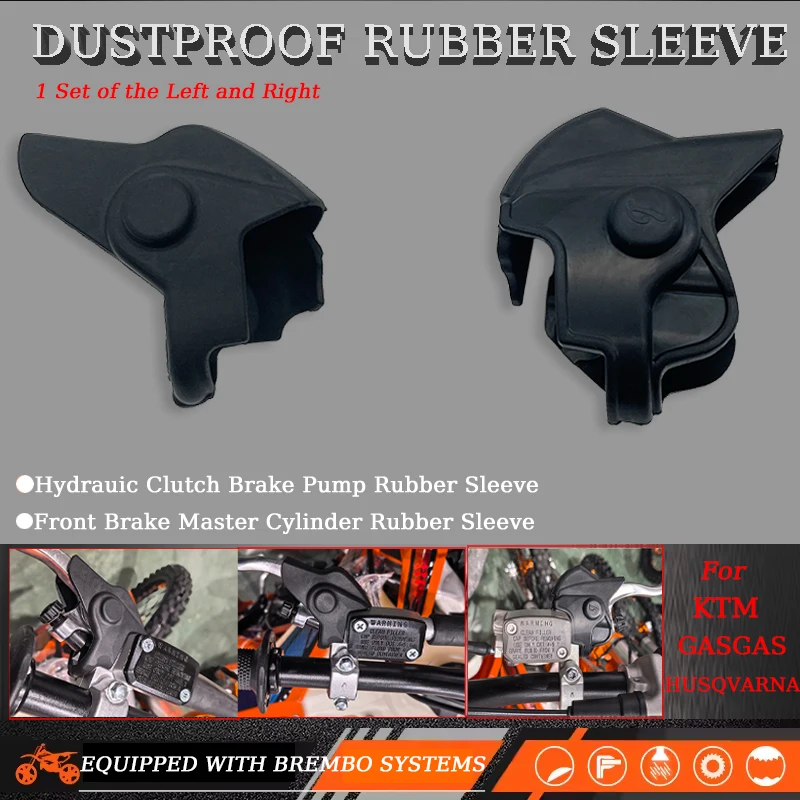 For KTM HUSQVARNA GASGAS Motorcycle Hydraulic Clutch Front Brake Master Cylinder Protection Cap Dustproof Rubber Sleeve