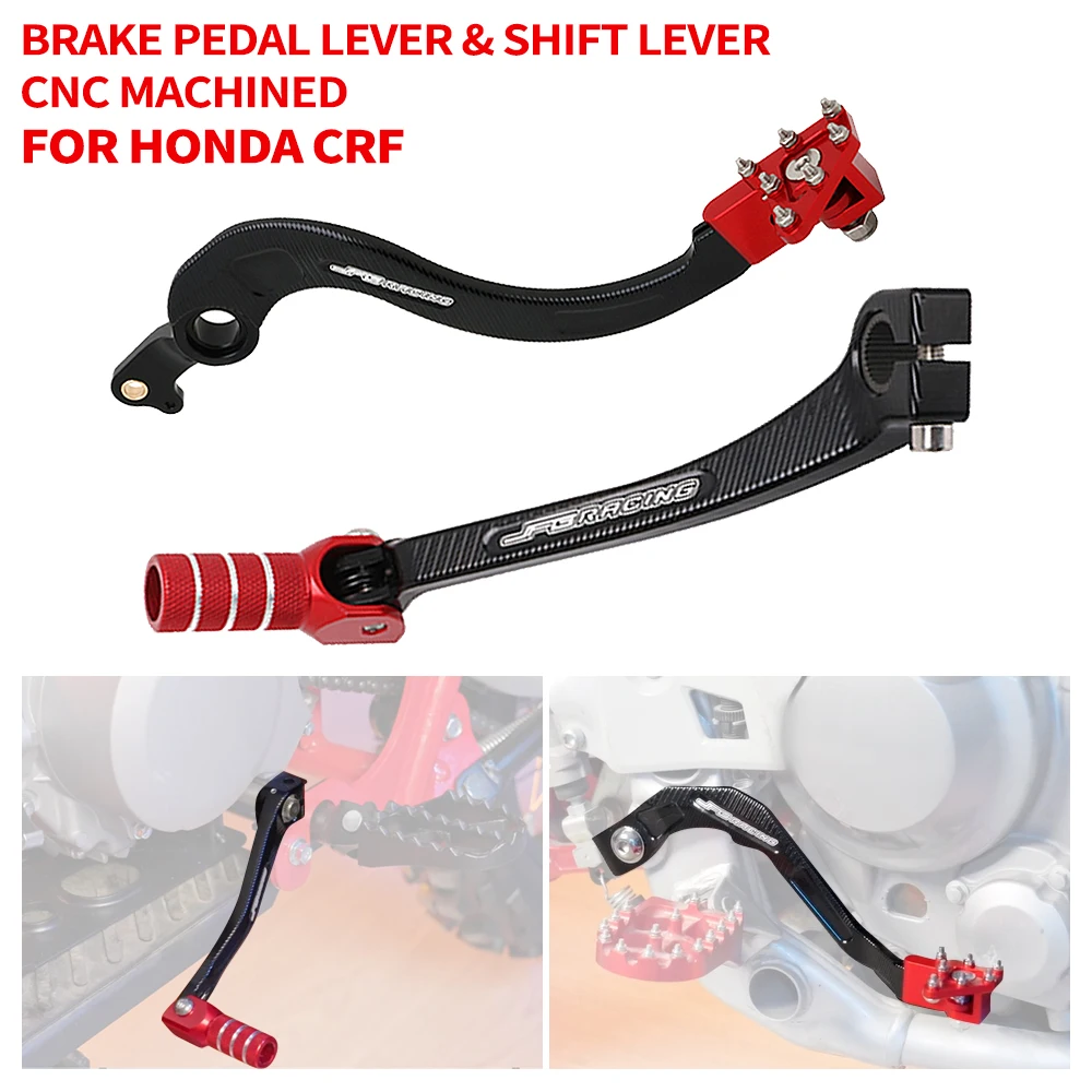 Motocyklowa dźwignia zmiany biegów CNC, pedał hamulca tylnego do Honda CRF250R CRF450R CRF450RX CRF250RX CRF 250 450 R RX JFG