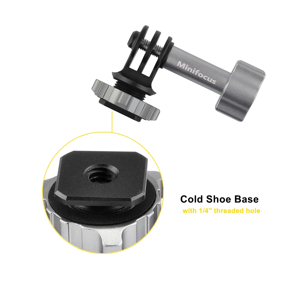 Tripod Screw to DSLR Camera Hot Shoe Adapter for GoPro Hero 9 8 7 6 5 4 3 Session DJI OSMO Action Mount to Phone Cage Cold Shoe