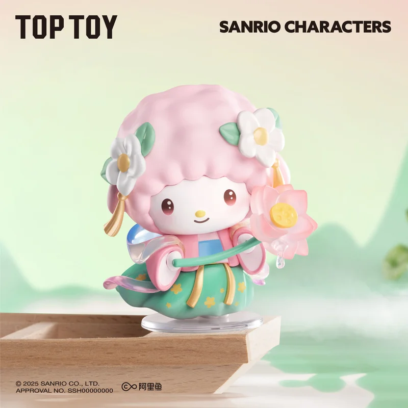 Nowa seria Sanrio Rhyme Flower Dress Mystery Box Figurki Anime Blind Box Dekoracja na Stół Prezent Niespodzianka na Urodziny
