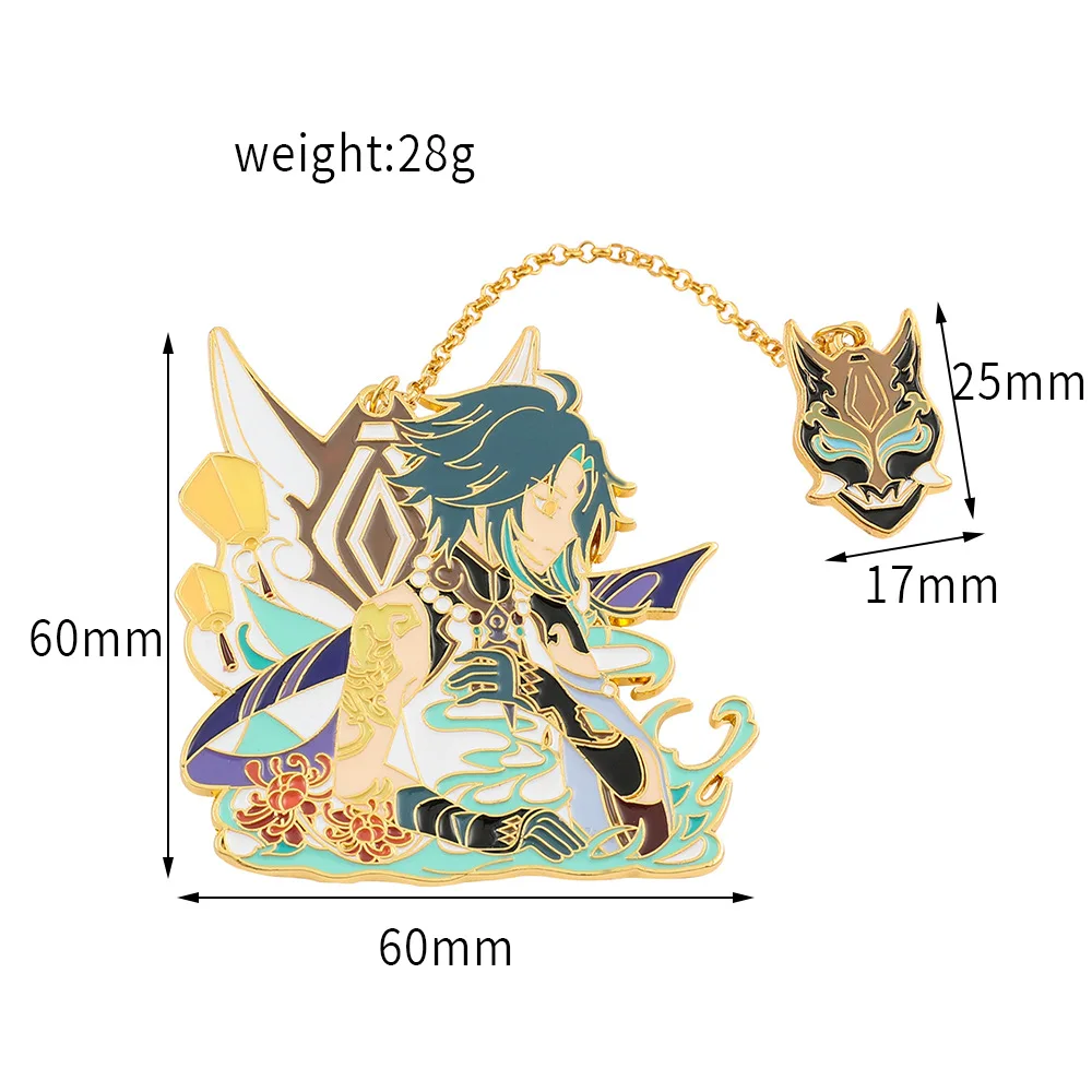 أنيمي جينشين إمباكت شياو كايديهارا كازوها هو تاو فينتي ياي ميكو أثير ترافيلر تارتاليا كيكينج لومين كوسبلاي بروش معدني