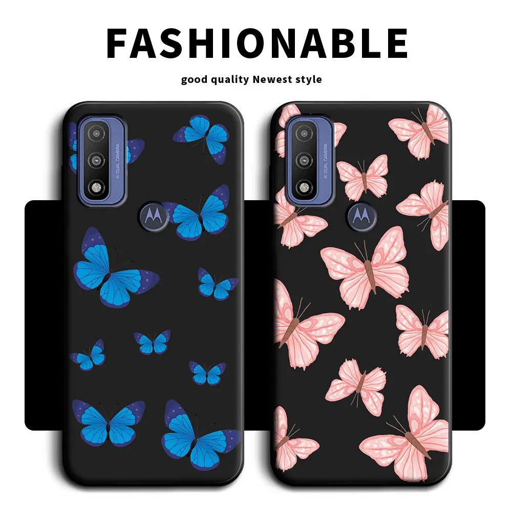 Funda de silicona suave para Moto G Pure, carcasa trasera de 6,5 pulgadas para Motorola Moto G Pure, flor, mariposa, pareja, niños y niñas
