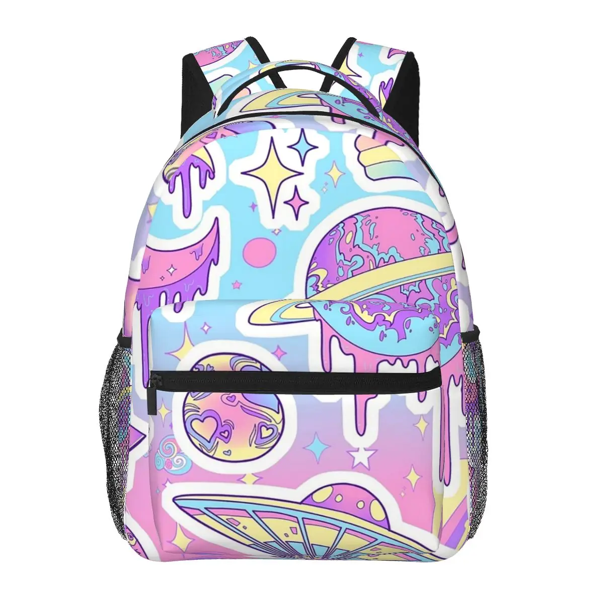 

Pastel Galaxy Backpacks Boys Girls Bookbag Students School Bags Cartoon Laptop Rucksack Shoulder Bag Large Capacity