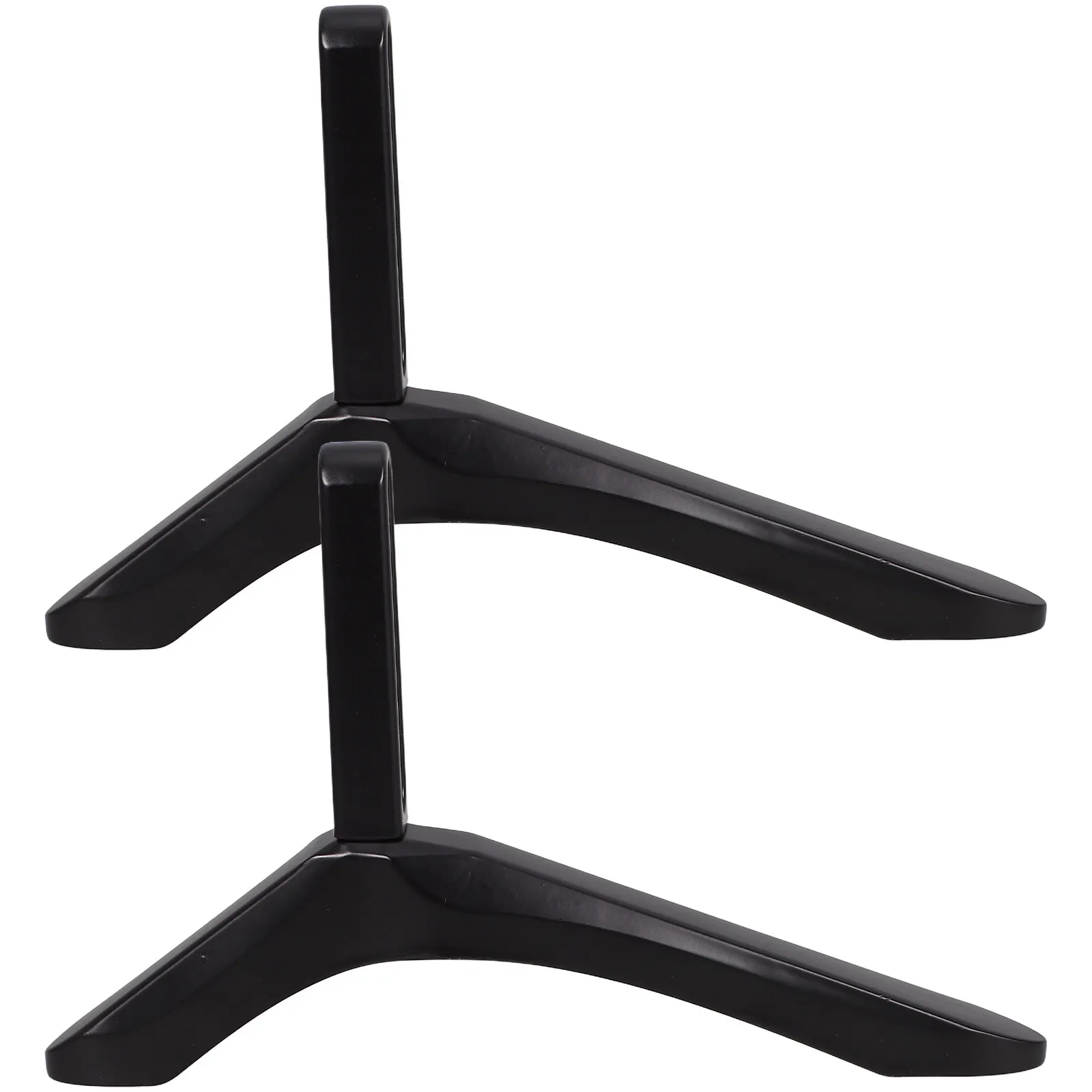 1Set TV Stand Universal Aluminum Alloy Tabletop Support Holder for 20-55Mm Hole Distance Stable TV Base Bracket for 45Kg