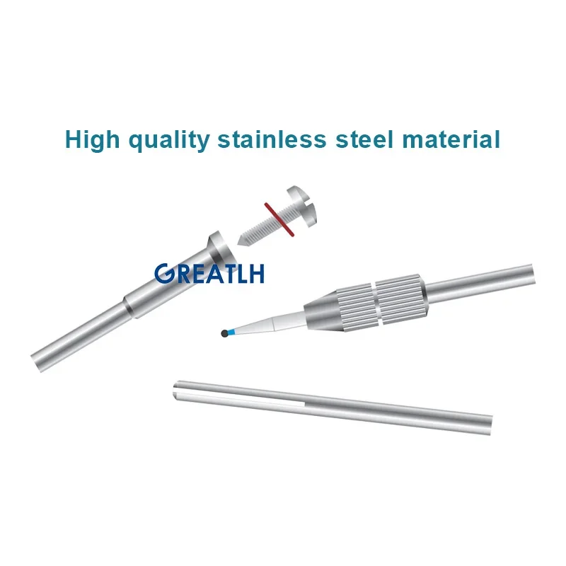Dental Screw Mandrels Mandrels Stainless Steel Reinforced Dental Lab Tools 10pcs/set