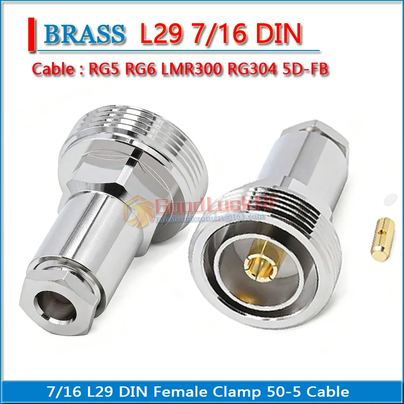 7/16 L29 Din Female…