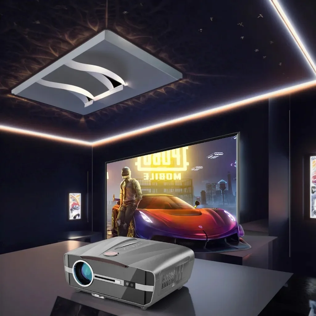 

OEM Высокое качество, новый дизайн со столом, портативный проектор Full HD 13000 люмен, 4K, домашний конференц-зал