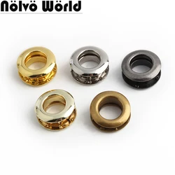 10/50/100PCS 14MM Metal Eyelets Grommets For Scrapbook Leather Hat Bags Belt Garment Flat Round O Ring Eyelet Hook Accessories