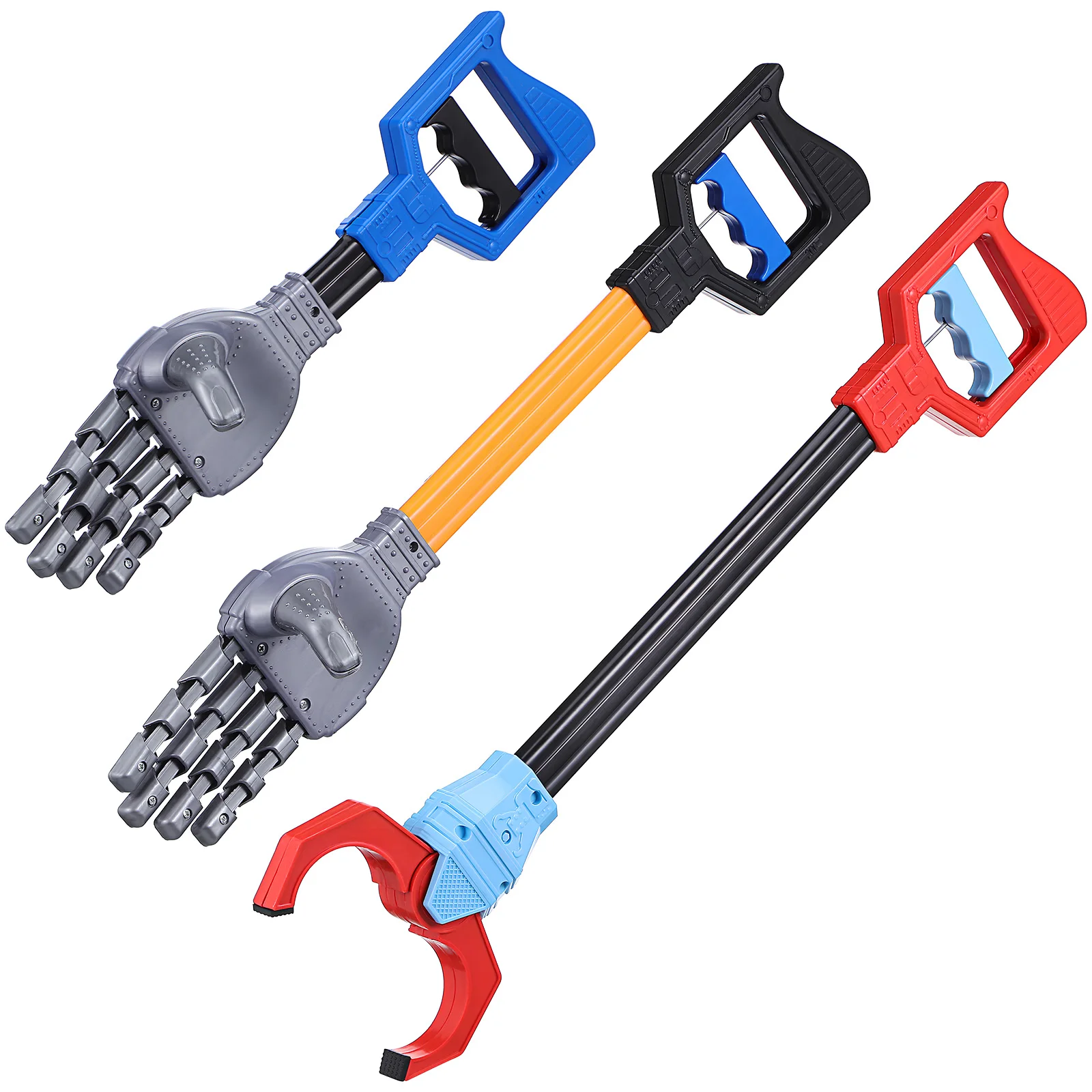 

3pcs Mechanical Toys Sturdy Plastic Robotic Interactive Toy Arm Grabber Kids Educational Toy Set Novelty Gadgets