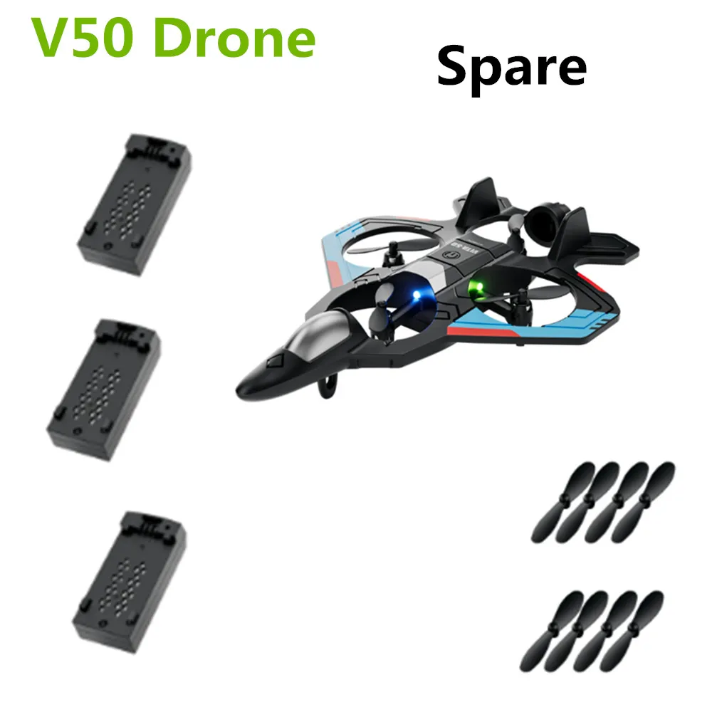 

4D-V50 Accessories Battery / Propeller Maple Leaf For V50 Remote Control Plane Spare Part V50 Battery