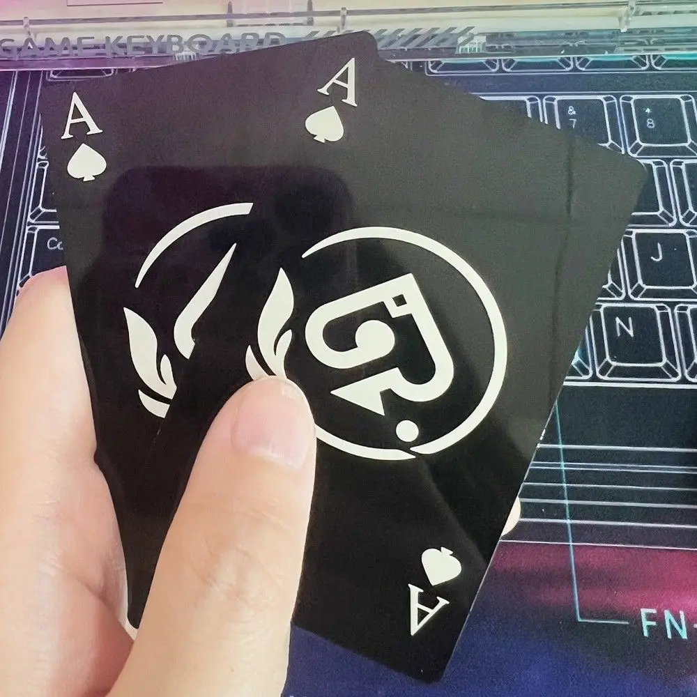 Star Rail Aventurine Cosplay Alloy Card Game, Spades A Props Acessórios, Arte Colecionável, Natal Presentes Comemorativos