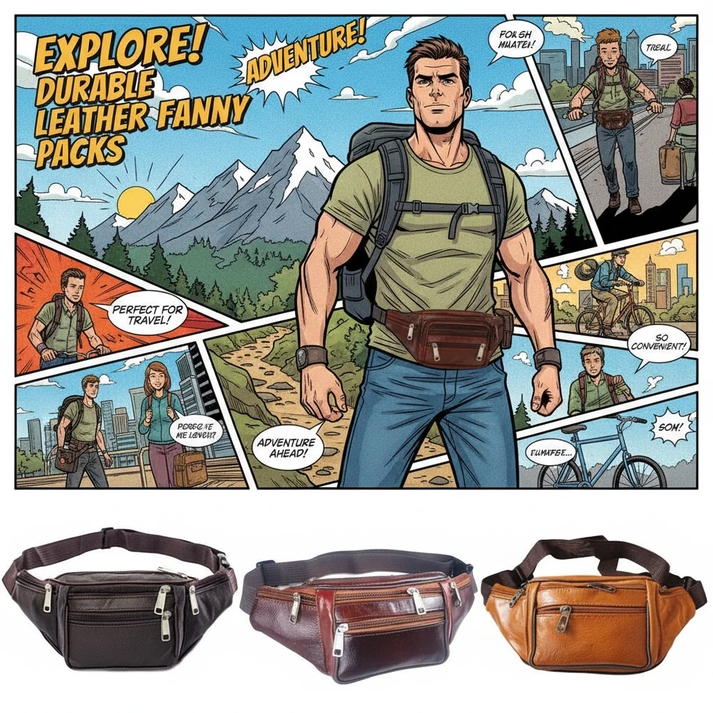 Waist Pack PU Leather Bag Waist Belt Bag Male Artificial Leather Fanny Pack Fashion Luxury Small Shoulder Bags For Everyone